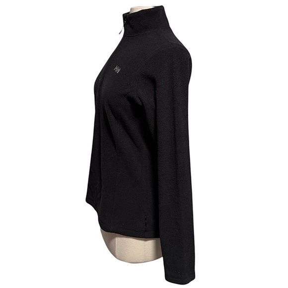 Helly Hanson Daybreaker 1/4 Zip Black Fleece Polartec Jacket Size Medium - Picture 7 of 16